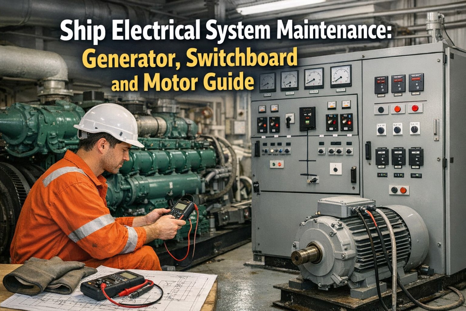 ship-electrical-system-maintenance-generator-switchboard-motor